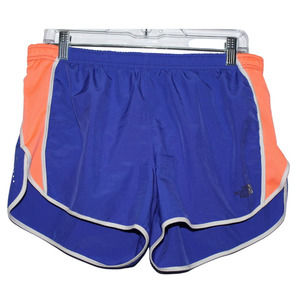 Women's The North Face Blue Orange White Gray Athletic Running Shorts Size Large